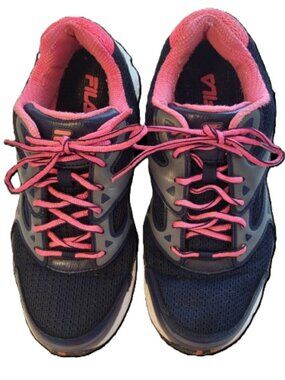 FILA Xtent 3 Womens 10 Navy Pink Running Shoes Sneakers 5SR20973-428